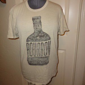 Lucky Brand "Too Much Bourbon Is Never Enough" Unisex T-Shirt Size M